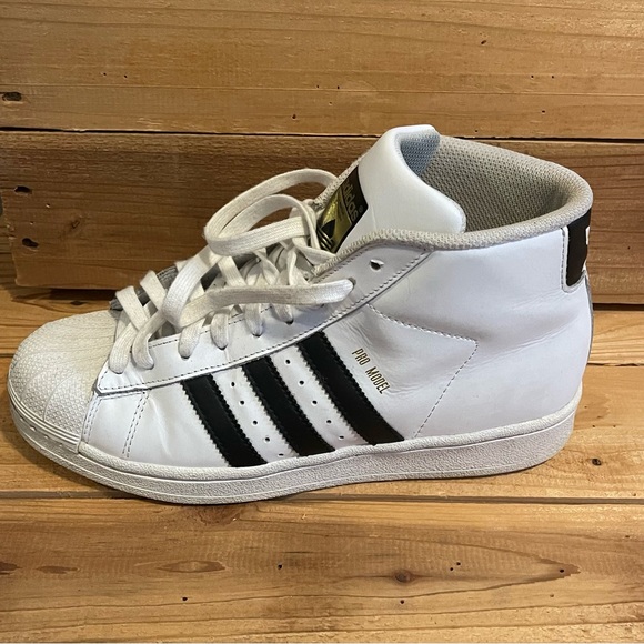 Adidas Size 7 Pro Model Shell Toes High Top - Picture 3 of 10